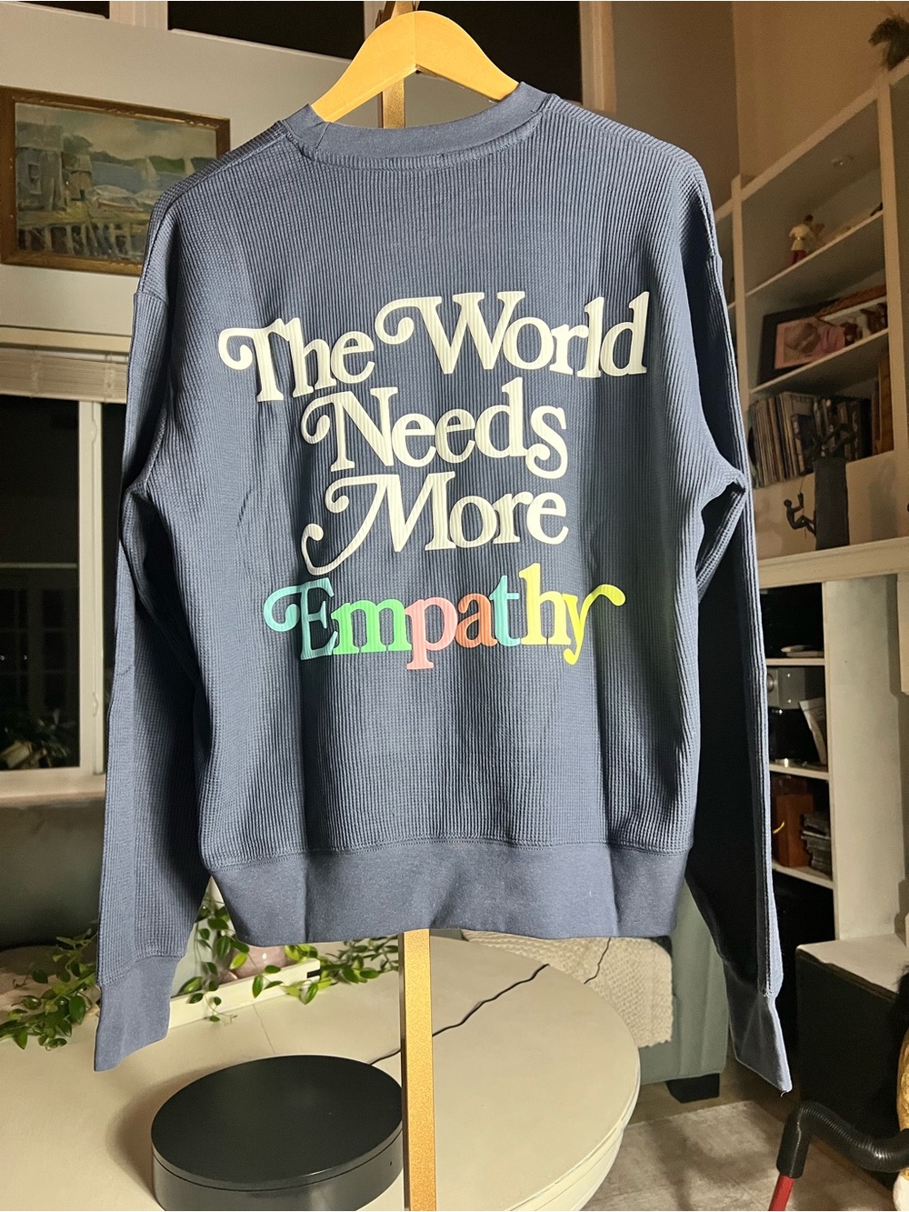 Navy 'The World Needs More Empathy' Crewneck Sweatshirt